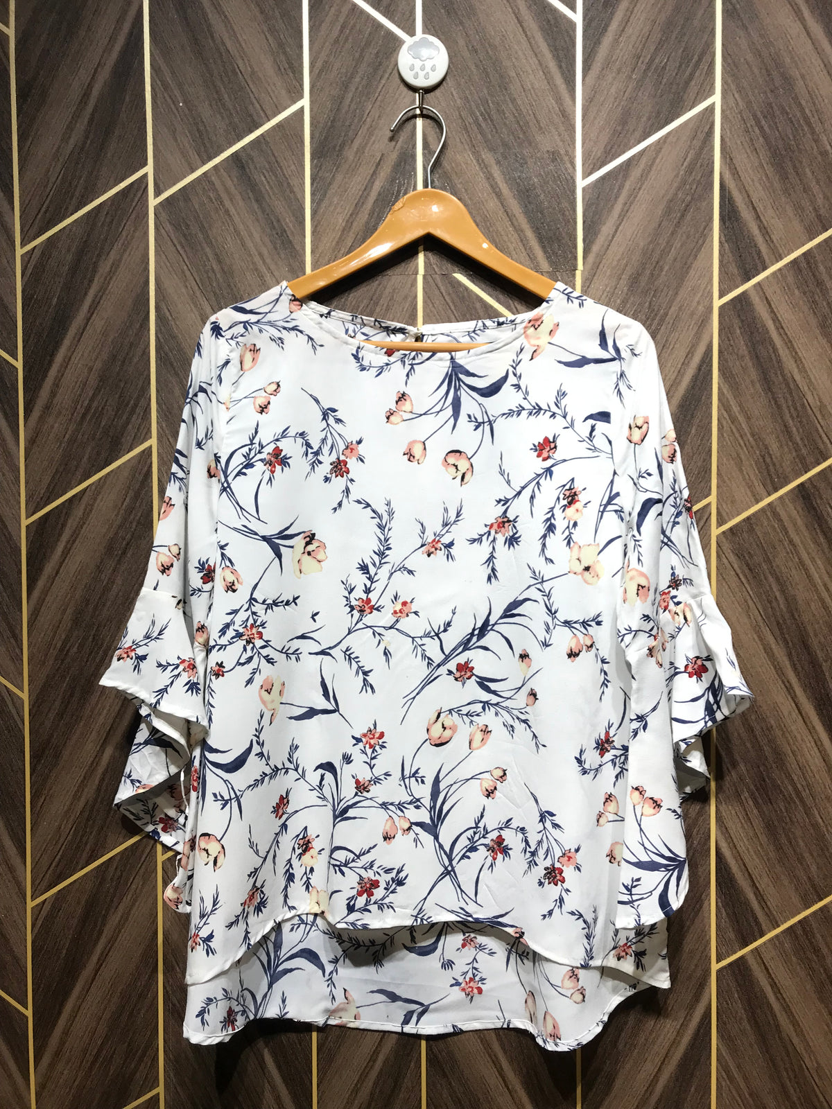 Western Top Medium Chest 19 Length 28 Chiffon