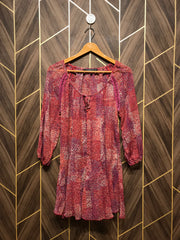Western Top Medium Chest 19 Length 30 Chiffon See through R-1
