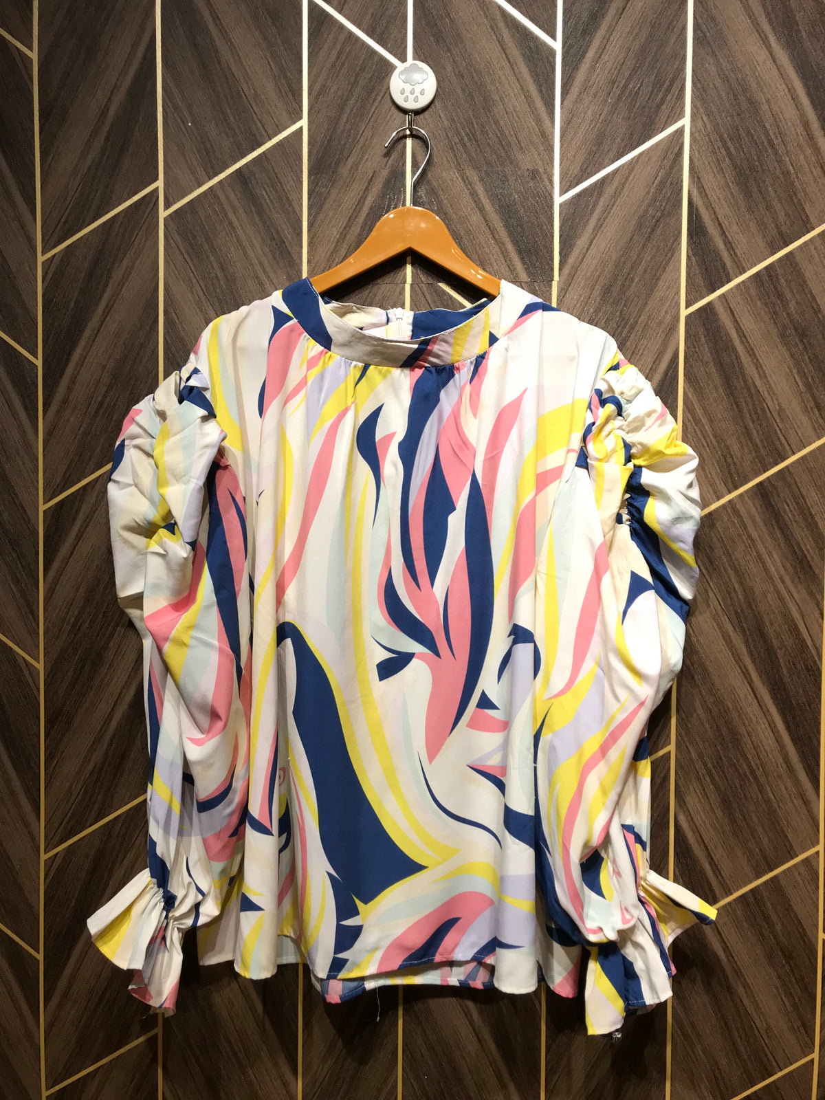 Western Top XLarge Chest 22 Length 28 Chiffon