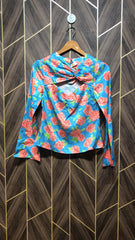 Trendy Silk Crop Top size Small