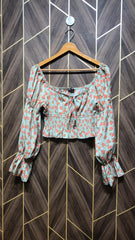 Trendy Chiffon crop top size small