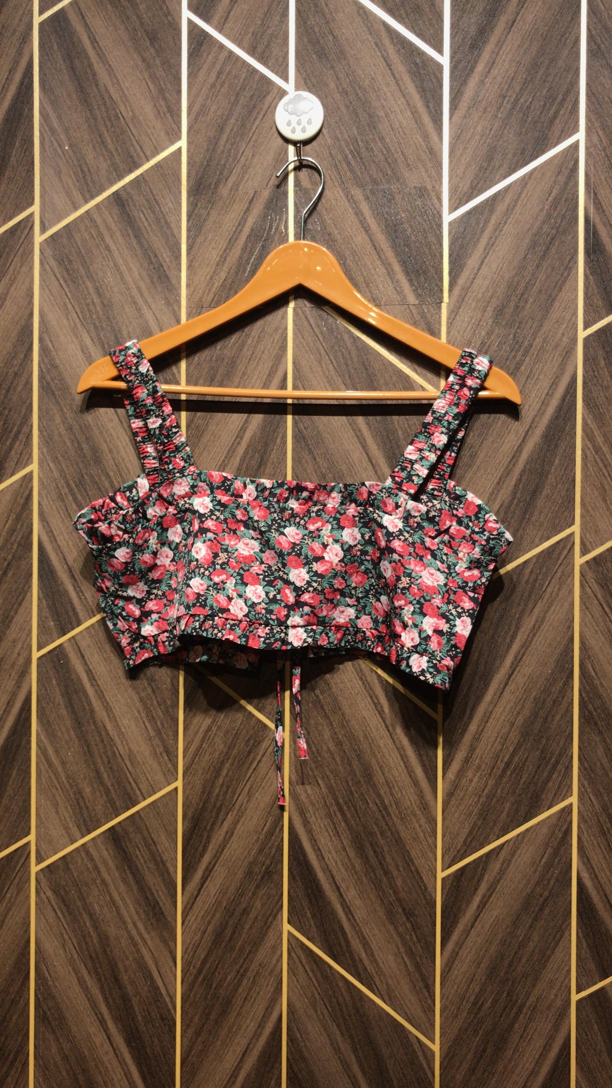 Trendy Chiffon Crop top size small