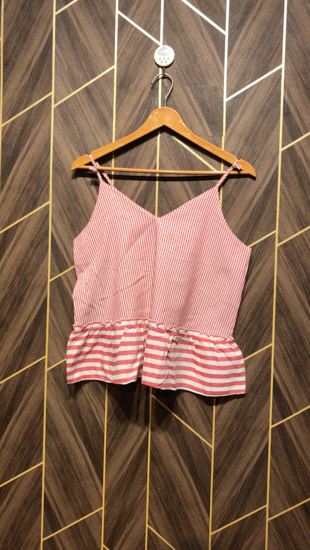 Trendy Linen Crop Top Size Small