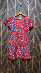 Mini Dress Chiffon Small Size Chest 17 Length 35