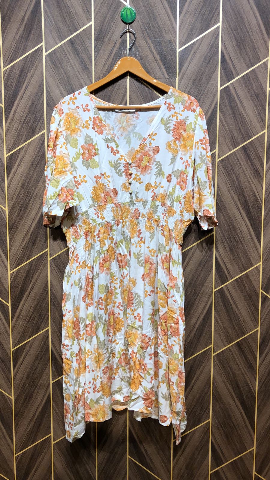 Mini Dress Linen Large Size Chest 22 Length 41