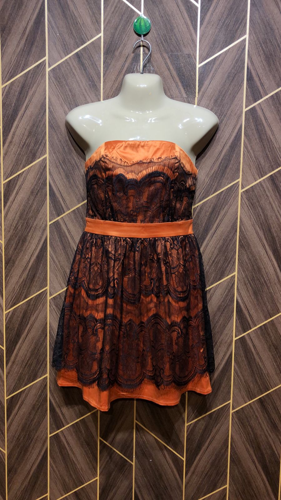 Mini Dress Net  Silk Small Size Chest 16 Length 27