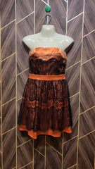 Mini Dress Net  Silk Small Size Chest 16 Length 27