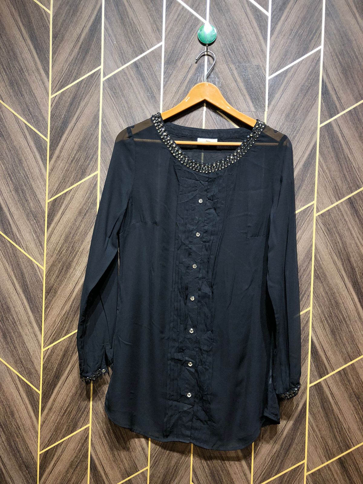 Western Top Chiffon – Small Size (Chest: 19 , Length: 22)