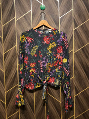 Trendy Chiffon CropTop Size Large