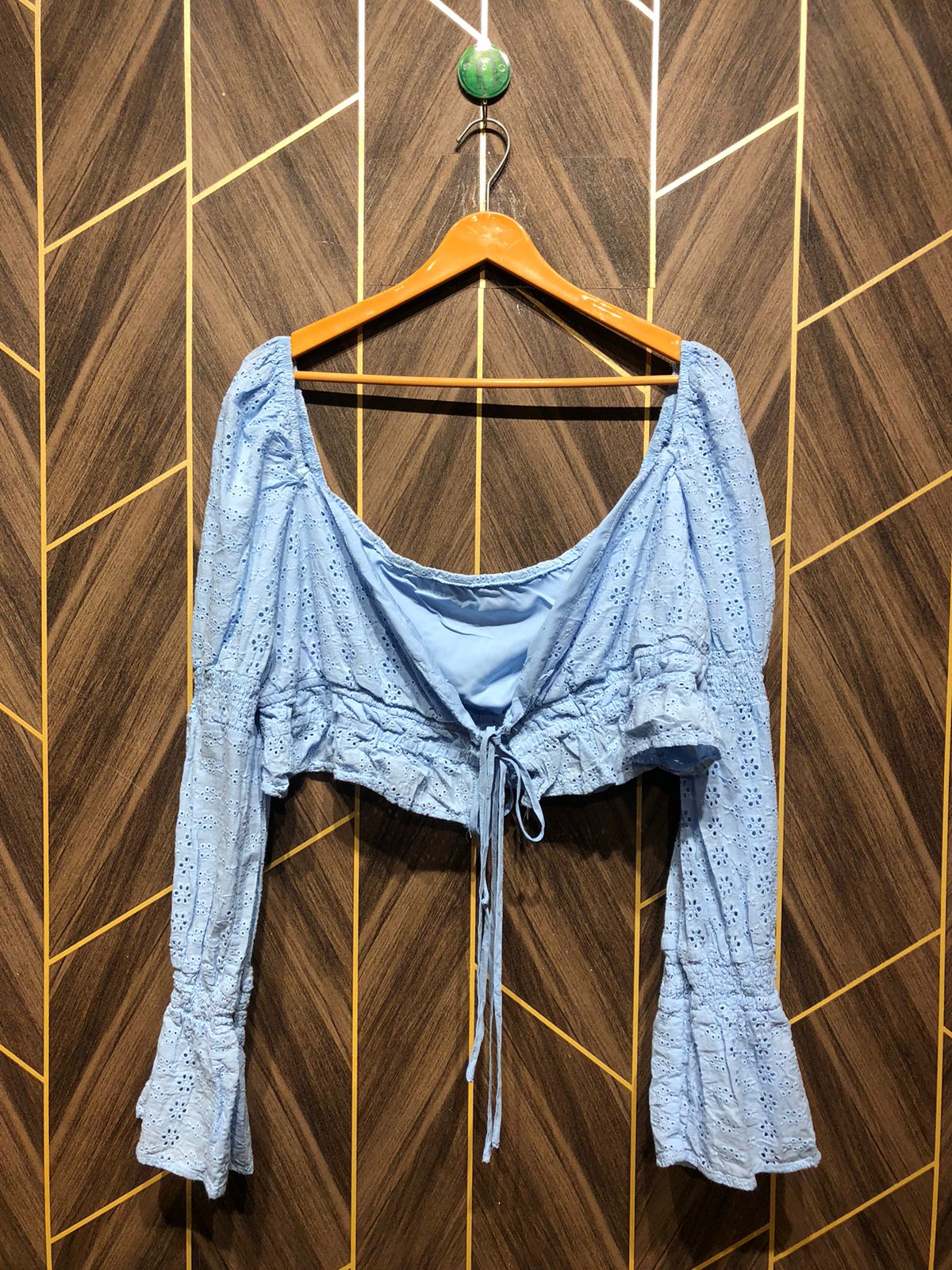 Trendy Chiffon CropTop Size X Large