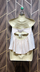 Trendy Chiffon CropTop Size Small