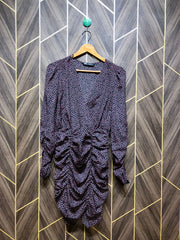 Mini Dress Silk Small Size Chest 18 Length 36
