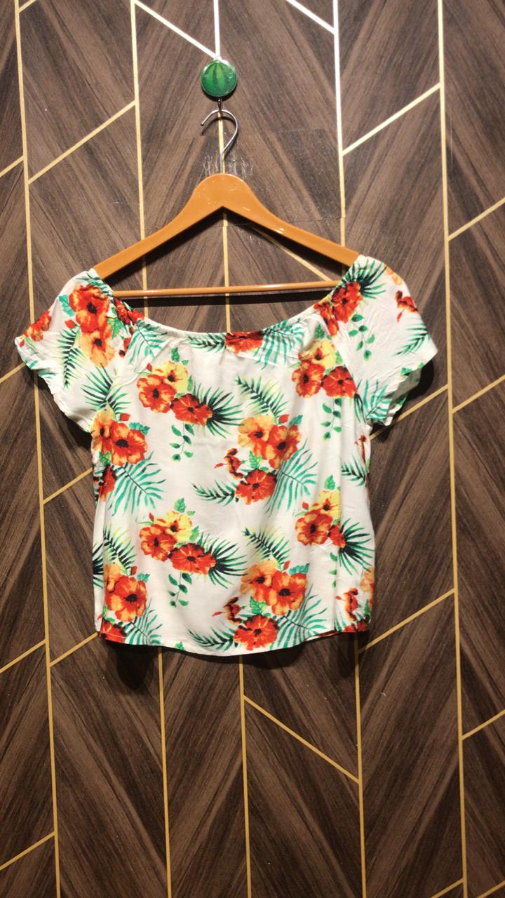 Trendy Linen CropTop Size X  Small