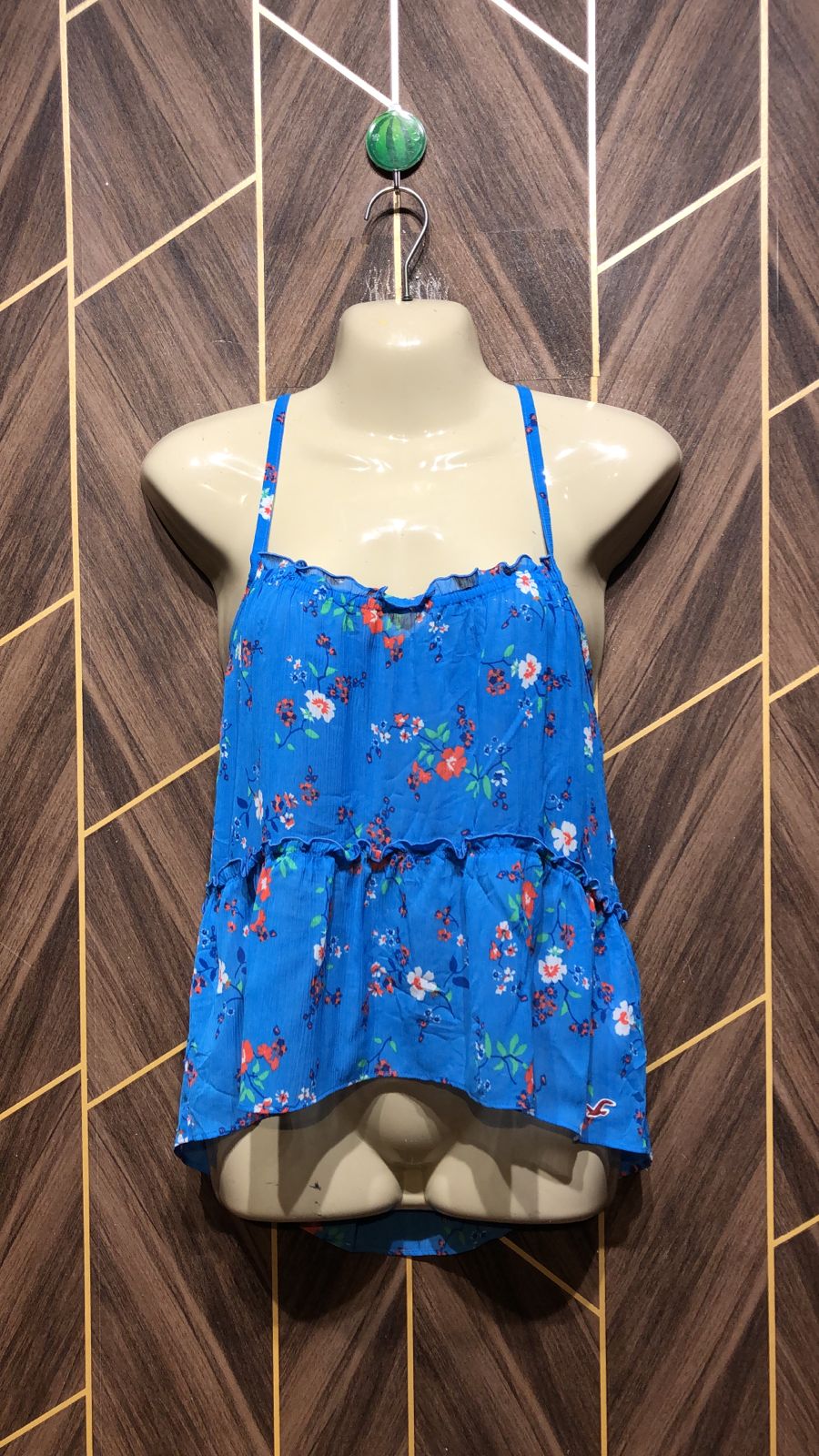 Trendy  see through  Chiffon CropTop Size Large