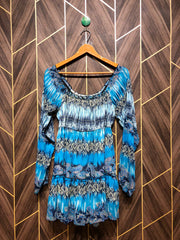 Women Long Shirt  net  Jersey Small | Chest 18 | Length 31