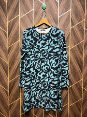 Women Long Shirt Jersey Medium | Chest 19 | Length 35