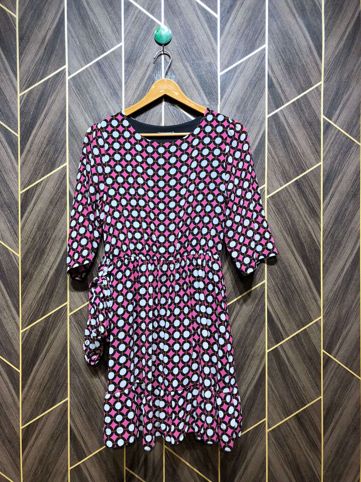Mini Dress Chiffon Small Size Chest 18 Length 35