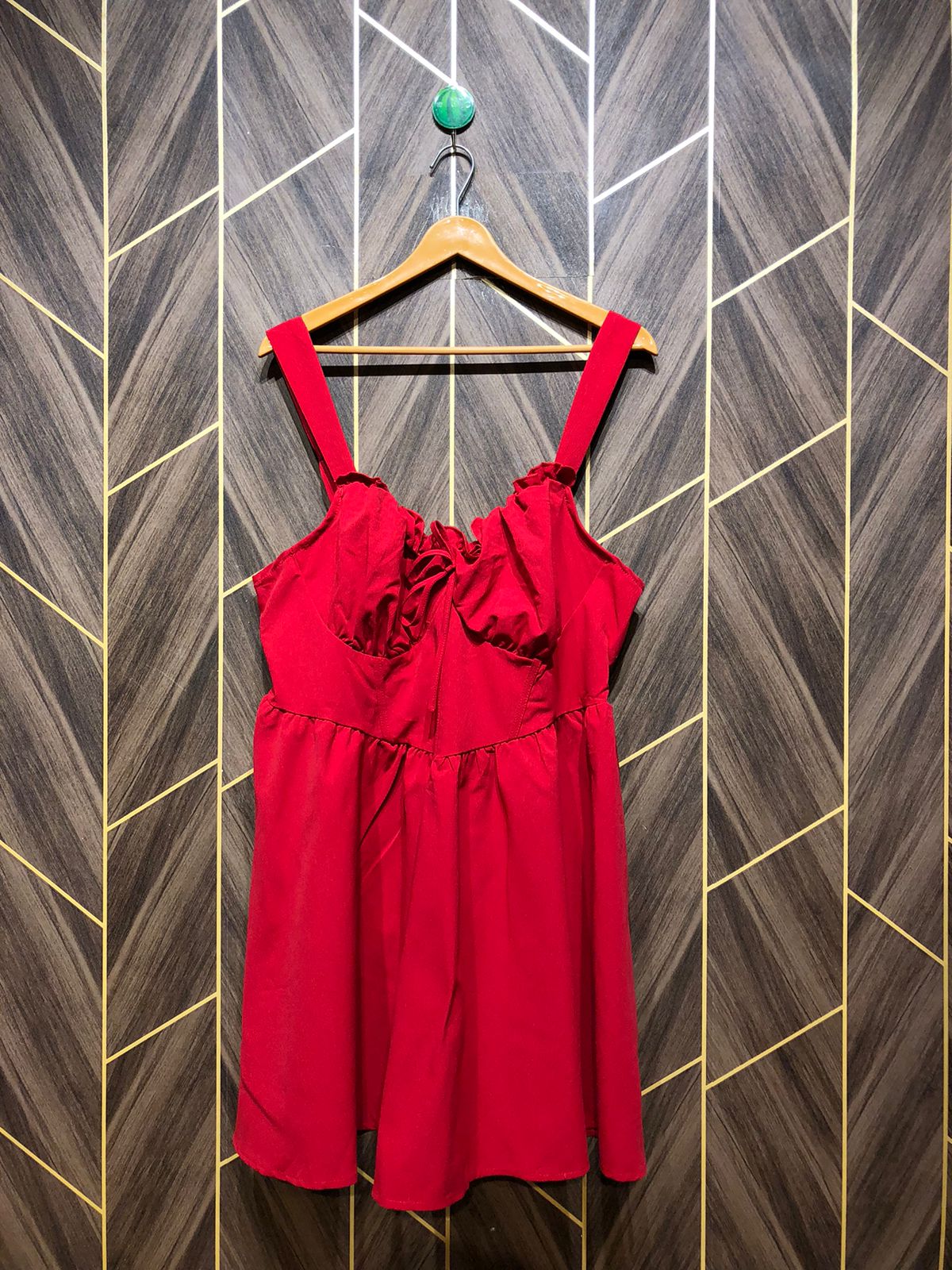 Mini Dress Chiffon Large Size Chest 20 Length 36
