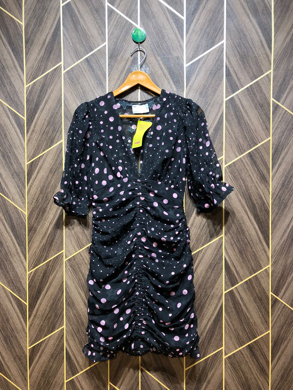 Mini Dress Chiffon X Small Size Chest 17 Length 34