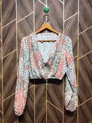 Trendy Chiffon CropTop Size Medium to Large