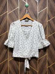 Trendy Silk CropTop Size Small