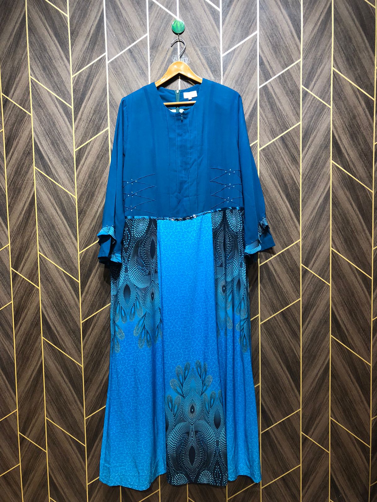 Western Long Maxi Chiffon Large | Size | Chest 20 | Length 57