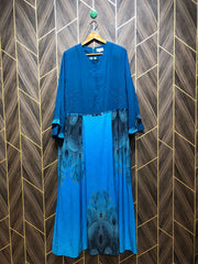 Western Long Maxi Chiffon Large | Size | Chest 20 | Length 57