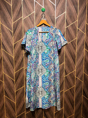 Women Long Shirt Silk Small | Size | Chest 18 | Length 42