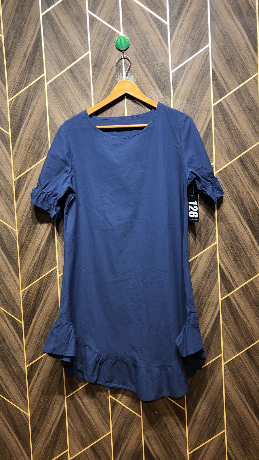 Women Long Shirt Cotton Medium | Chest 19 | Length 36