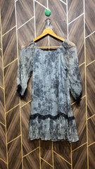 Women Long Shirt Net Jersey Medium | Chest 19 | Length 31