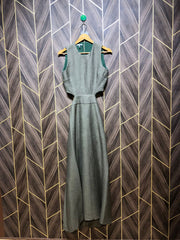 Western Long Maxi  dress  Silk Small | Size | Chest 18 | Length 61