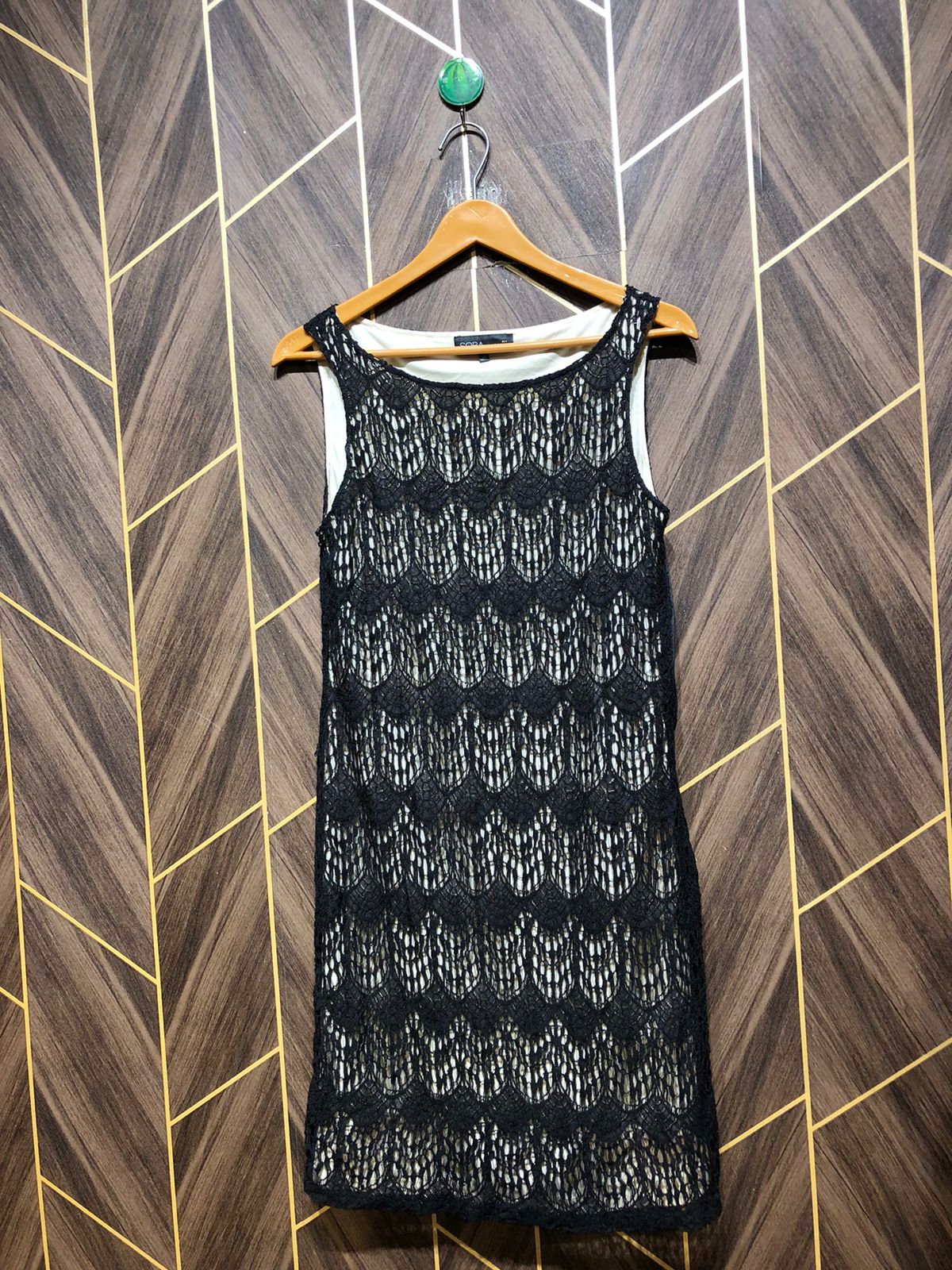 Mini Dress Jersey Net Medium Size Chest 19 Length 36