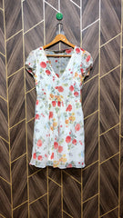 Mini Dress Chiffon X Small Size Chest 17 Length 34