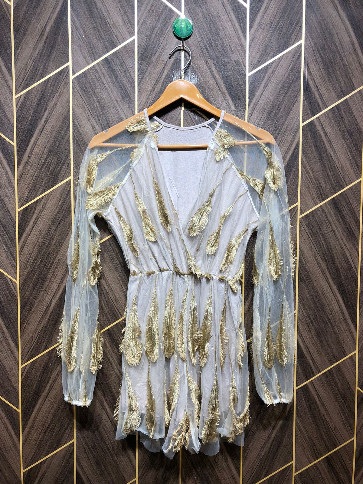 Mini Dress Jersey Net Small Size Chest 18 Length 31