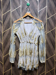 Mini Dress Jersey Net Small Size Chest 18 Length 31