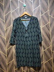Women Long Shirt Linen X Large | Chest 21 | Length 35