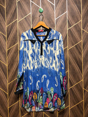 Women Long Shirt Linen X Large | Chest 21 | Length 35