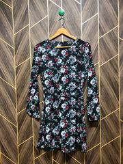 Women Long Shirt Linen Small | Chest 18 | Length 34