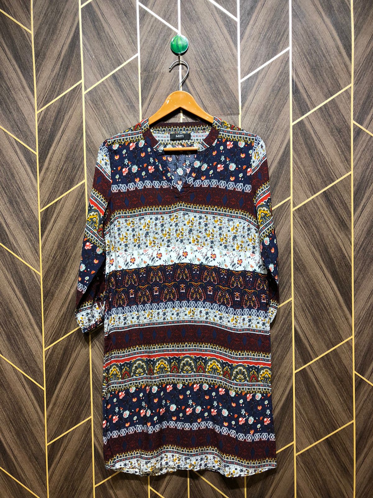 Women Long Shirt Linen Small | Chest 18 | Length 36