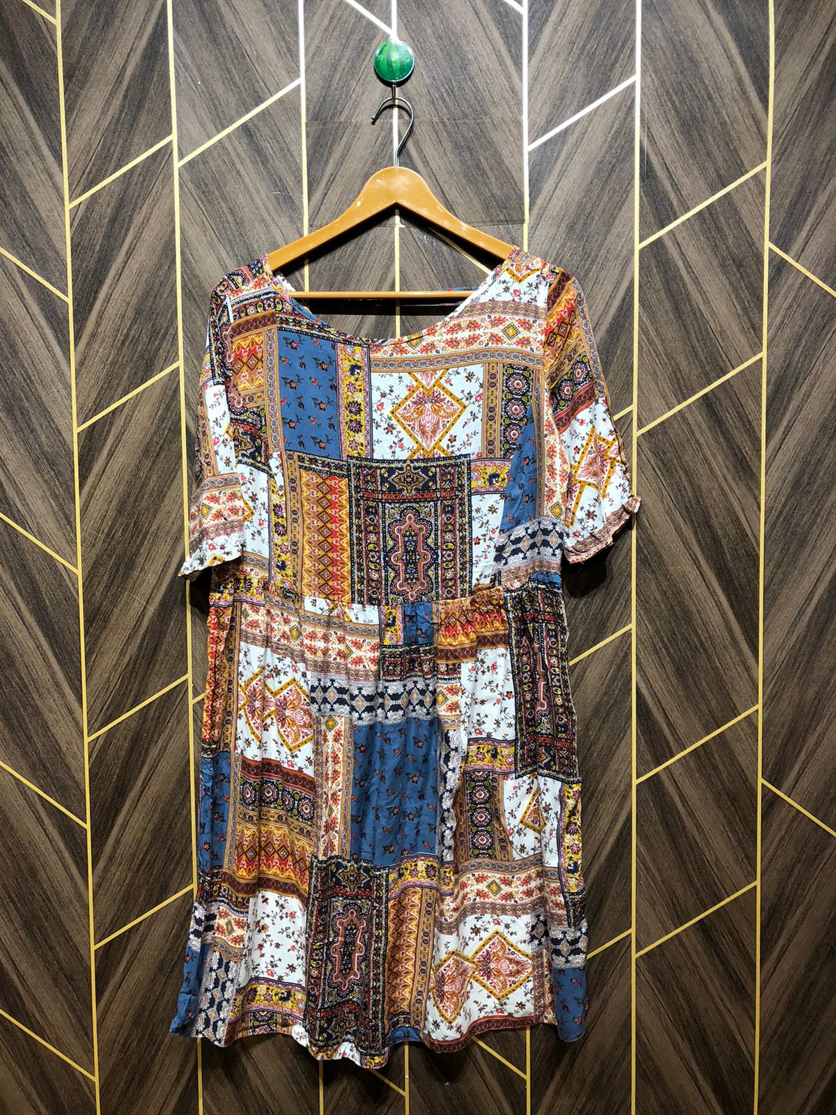 Women Long Shirt Linen Medium | Chest 19 | Length 38
