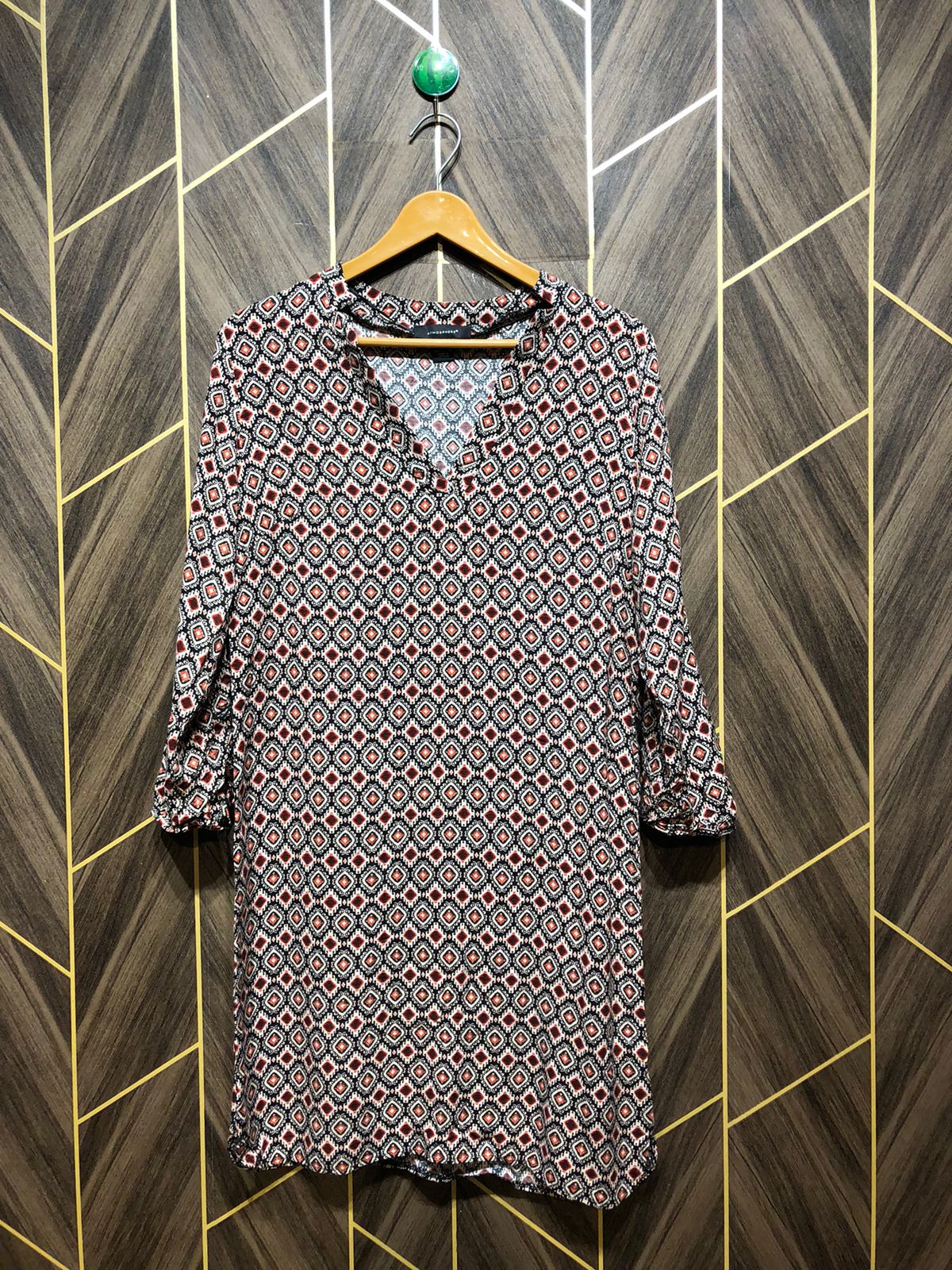 Women Long Shirt Linen Small | Chest 18 | Length 35