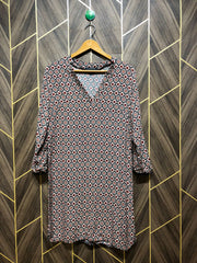 Women Long Shirt Linen Small | Chest 18 | Length 35