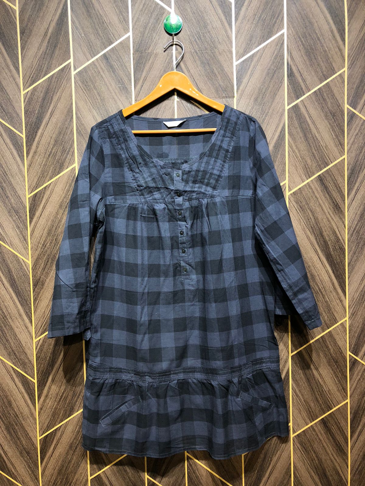 Women Long Shirt Cotton Large | Chest 20 | Length 34