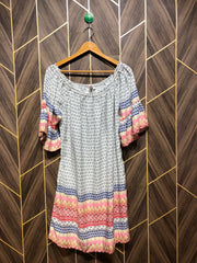 Women Long Shirt Linen Large | Chest 20 | Length 38