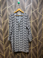 Women Long Shirt Linen X Large | Chest 22  | Length 36