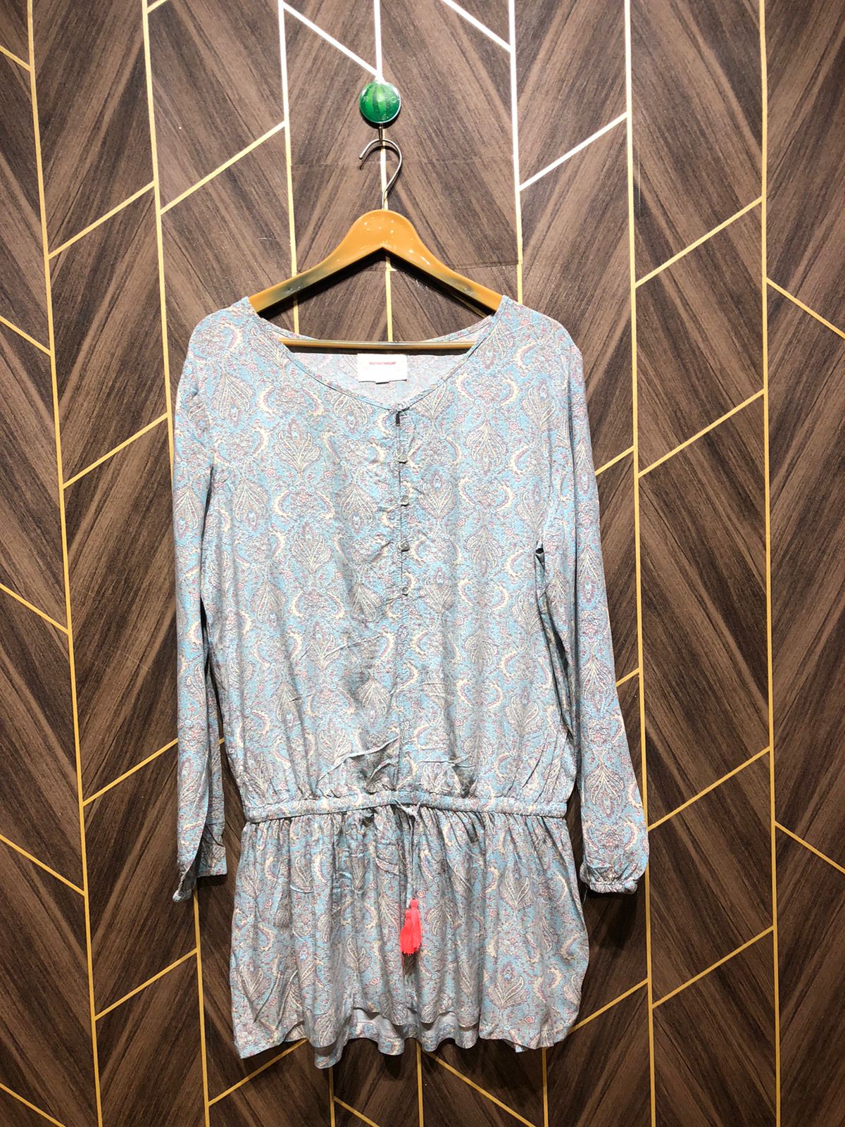 Women Long Shirt Linen X Large | Chest 21 | Length 35