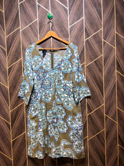 Women Long Shirt Linen Medium | Chest 19 | Length 37