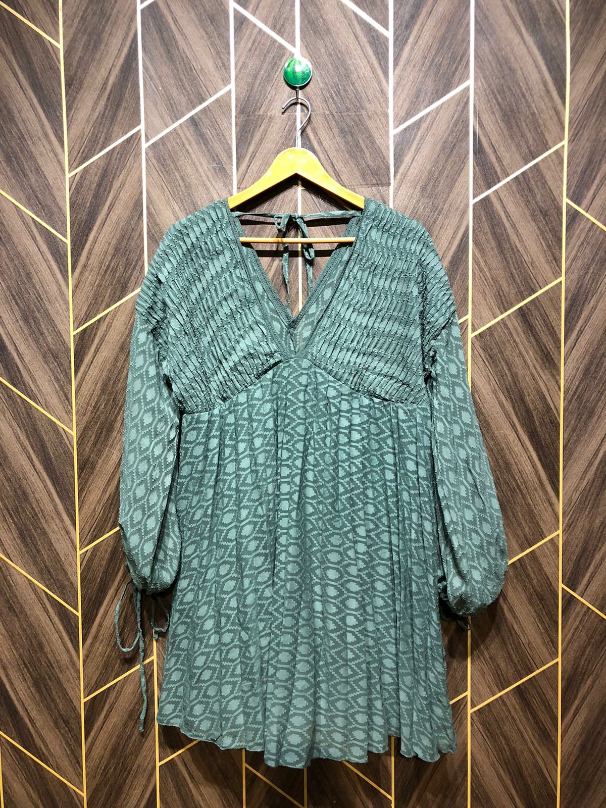 Women Long Shirt Chiffon X Large | Chest 23 | Length 34