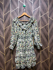 Women Long Shirt Chiffon Large | Chest 20 | Length 35