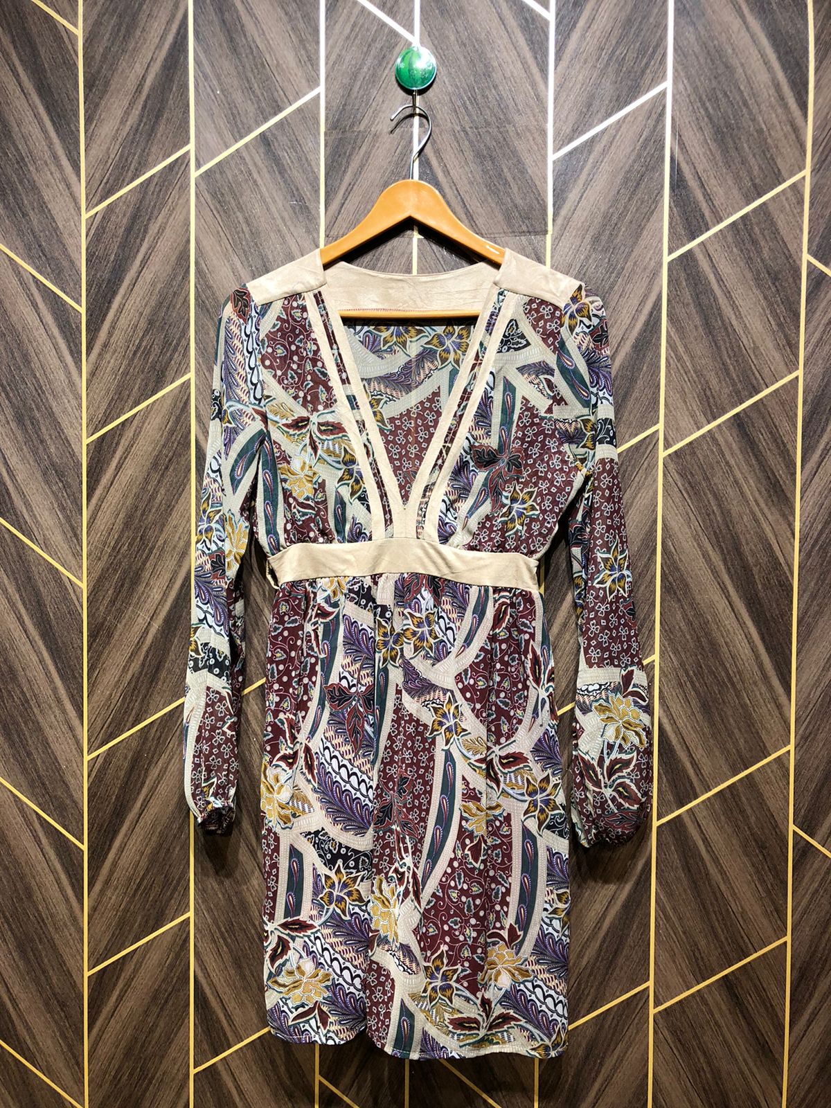 Women Long Shirt Chiffon Medium | Chest 19 | Length 35